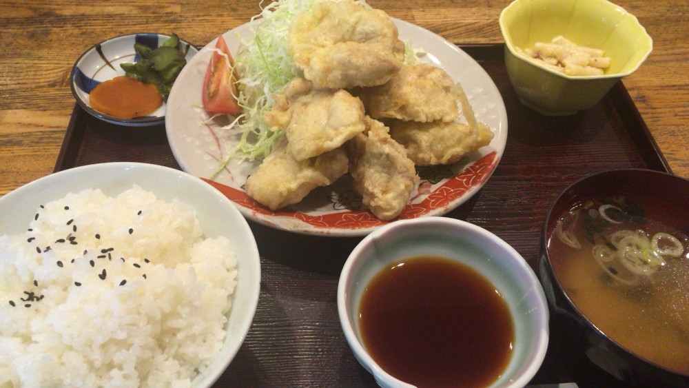 地鶏の天ぷら定食　和の花