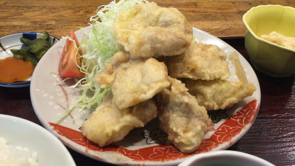 地鶏の天ぷら定食　和の花