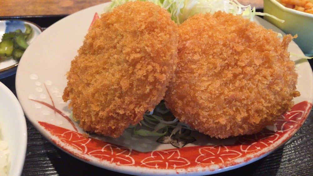 かにクリームコロッケ定食　和の花