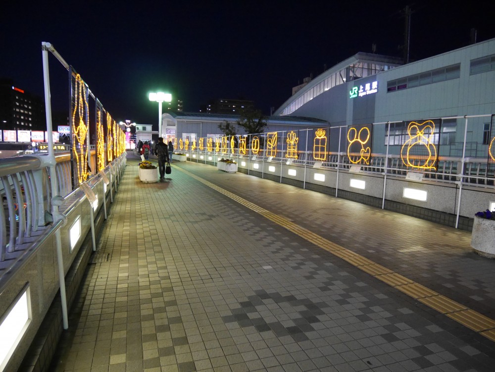 【上尾市】１２月の駅前のイルミネーションは意外と綺麗です