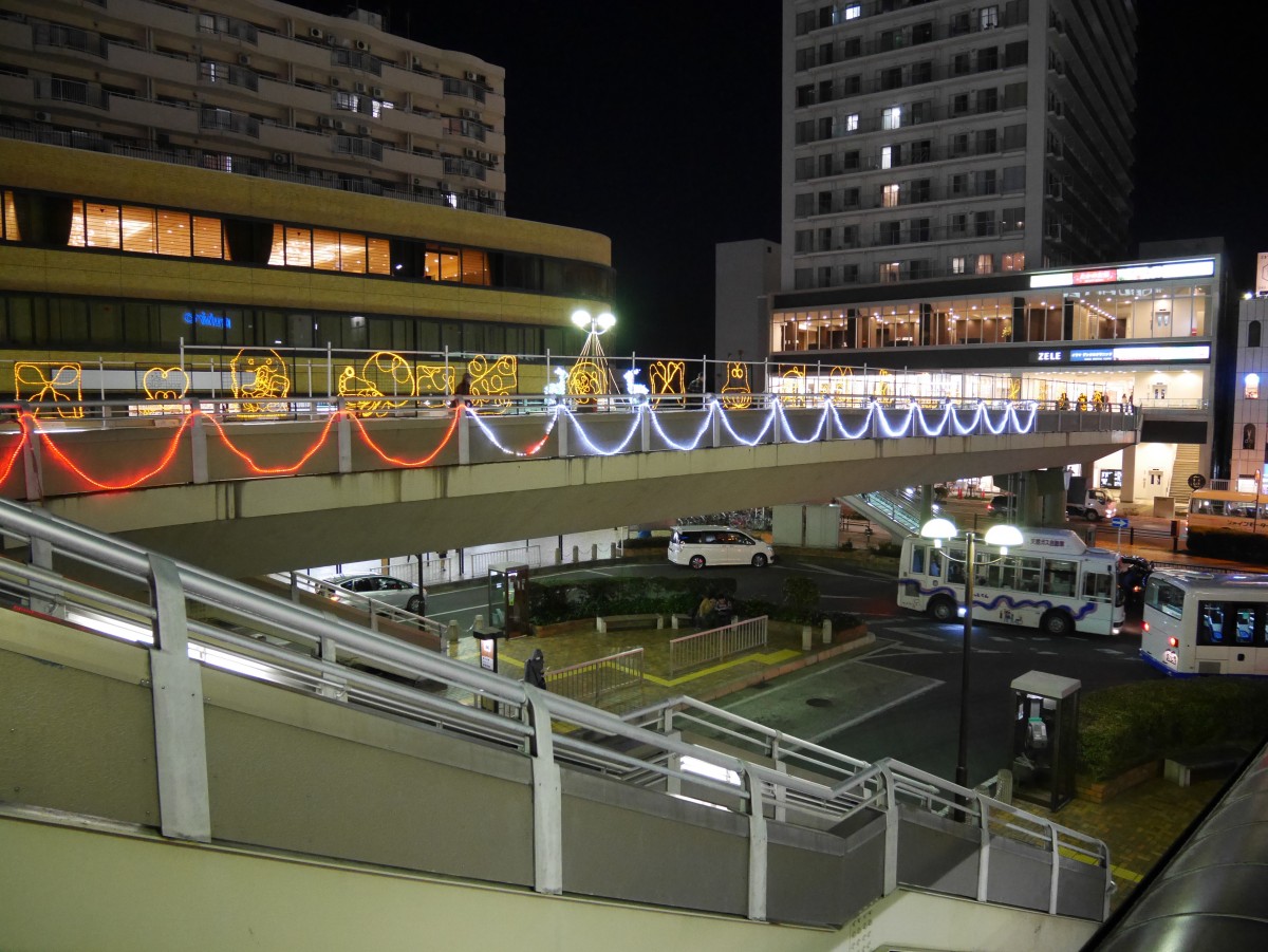 【上尾市】１２月の駅前のイルミネーションは意外と綺麗です