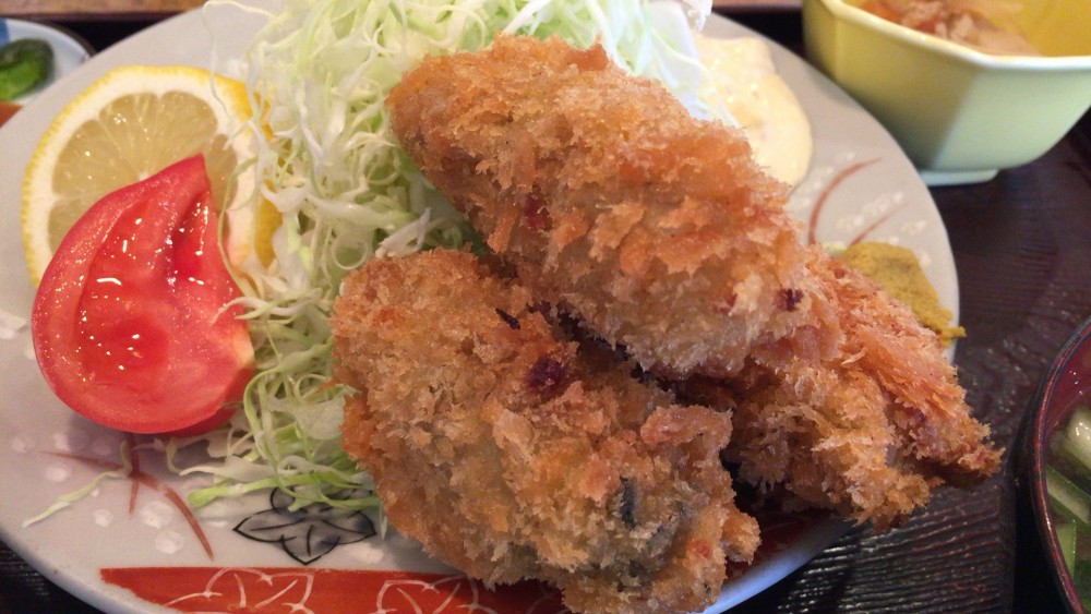 和の花　カキフライ定食