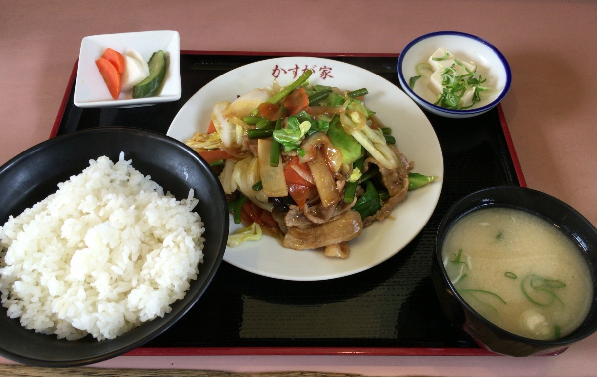 かすがや肉とソンショウ炒め定食