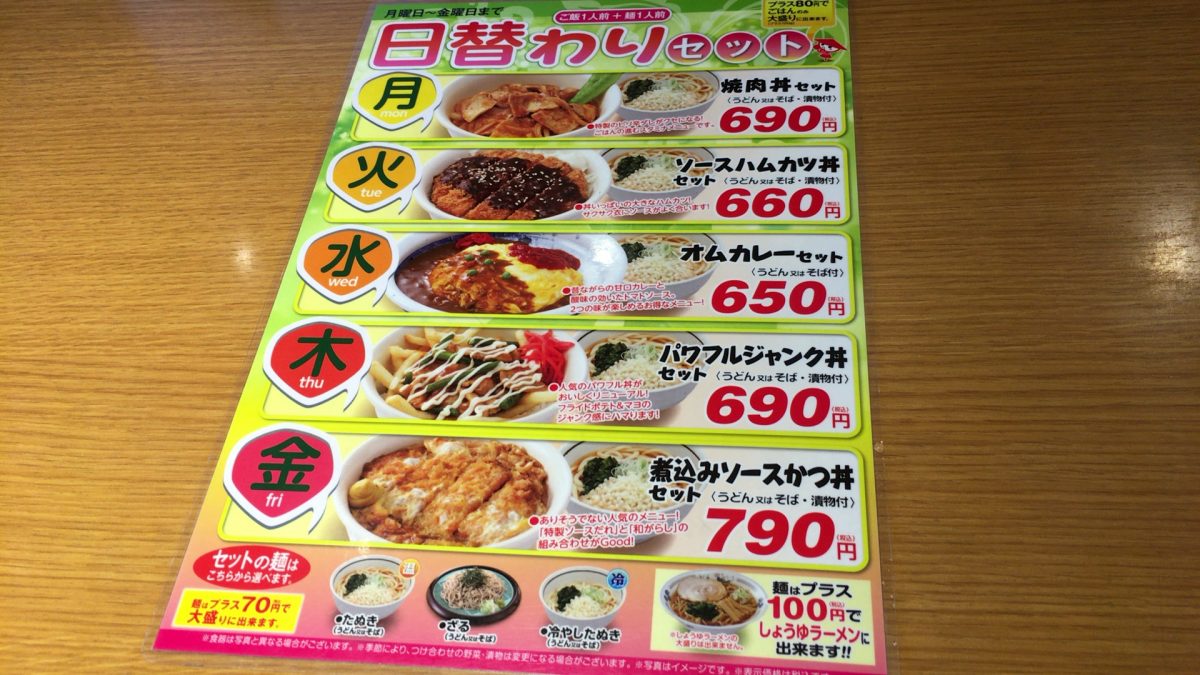 【さいたま市緑区】「山田うどん食堂」で生姜焼き定食を食べてきた