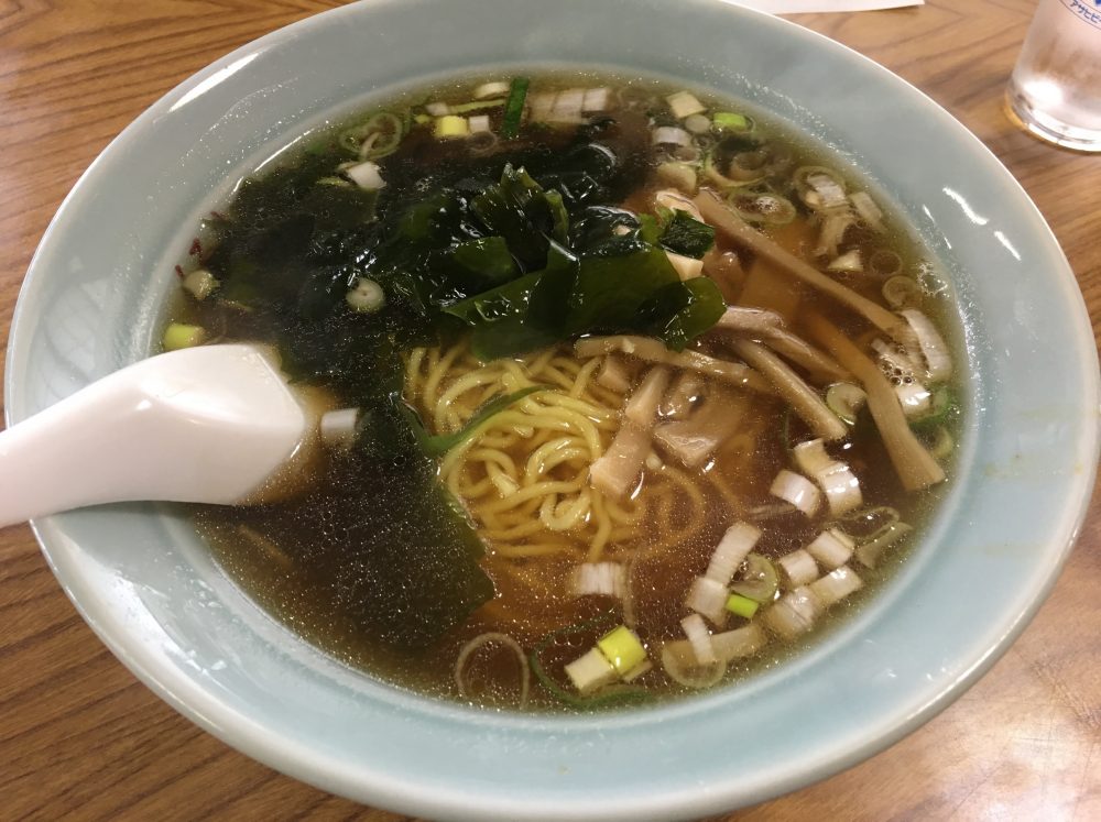 中華料理店「くるまてい」ラーメン